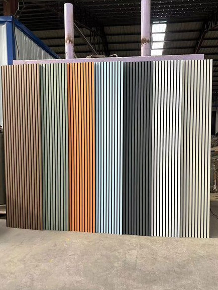 Premium Acoustic Slatted Wall Panel – Multiple Colours